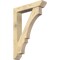Ekena Millwork Balboa Slat Rough Sawn Bracket w/ Offset Brace, Douglas Fir, 6"W x 30"D x 42"H BKT0604X30X42BOA06RDF - alternate 1